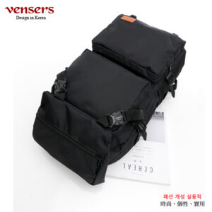 【vensers】 都會風後背包(RC805301黑色)-韓系潮流包